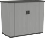 Suncast Outdoor Storage Shed for Patio and Garden, Backyard Oasis, 130 Gallon by Suncast