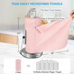AIDEA Microfiber Cleaning Cloth 165 Sheets 3 Roll, Microfiber Towels - Image 2