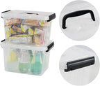 4 Packs Plastic Stackable Storage Container Bin - Image 2