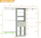 Closet System - 4.75-8FT Closet Organizer System - Image 4