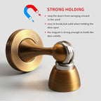 Door Stopper 6 Pack Magnetic Door Stops, Zinc Alloy Antique Brass Door Catch - Image 3