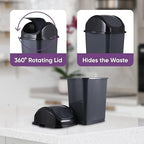 Superio Small 2.5 Gallon Plastic Trash Can - Image 6