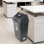 18 Gallon Grey Commercial Trash Can - Image 5