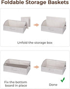 StorageWorks Closet Storage Bins, Trapezoid Organizer Box - Image 5