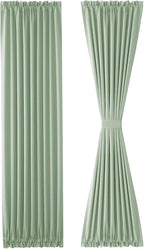 DWCN French Door Curtains – Rod Pocket Thermal Blackout Curtain - Image 7