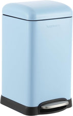 happimess HPM1012H Betty Retro Mini 3.2-Gallon Step-Open Trash Can, Fingerprint by Happimess