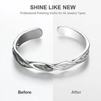 MECCANIXITY Jewelry Polishing Cloth 11.8x11.8 Inch Silver Polish Cleaning - Image 4