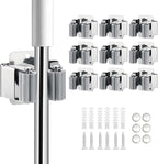 9PCS Broom and Mop Holder, Heavy Duty Garden Tool Organizer Rack Rake and by JAMEND+CLXP