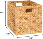 Storage Cube 10.5 x 10.5in, Wicker Storage Baskets - Image 2