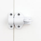 6 Packs Self-Closing Latches，White Spring Door Lock，Resilient Bolt Latch - Image 4