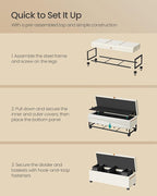 SONGMICS Storage Ottoman Bench, Storage Chest, 15.7 x 43.3 x 15.7 Inches - Image 6