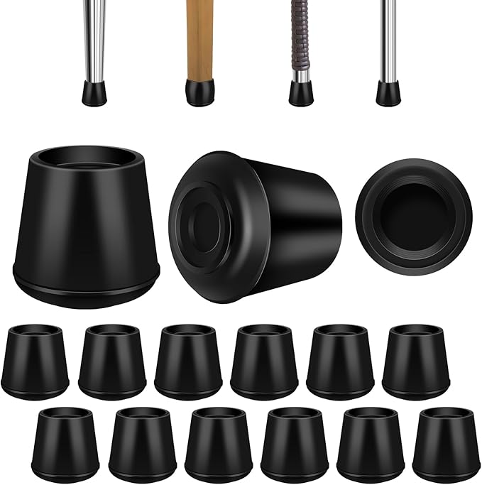 7/8" Round Rubber Chair Leg Tips Caps, Chair Leg Floor Protectors Furniture by VOCOMO