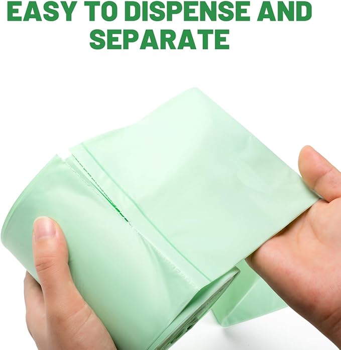 1-2 Gallon Flap Tie Compostable Trash Bags, Biodegradable Kitchen Garbage Bags - Image 4