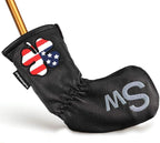 CRAFTSMAN GOLF 11pcs /Set USA US Flag Clover Leather Left Right Black White - Image 5