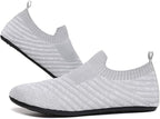 QZKDM Lightweight Slip on Grip Indoor House Slippers Barefoot Non Slip Home - Image 5