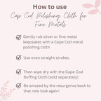 Cape Cod Polishing Cloths for Fine Metals | Jewelry Cleaner and Tarnish Remover - Image 3