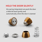 YAGU Magnetic Door Stoppers 2 Pack, Zinc Alloy Antique Brass Door Stops Magnet - Image 8