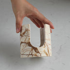 Natural Pink Marble Sponge Holder - Image 3