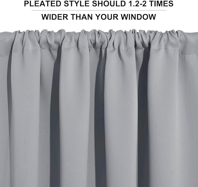 RYB HOME Blackout Curtains for Kitchen, Over Sink Privacy Curtains Window Decor - Image 5