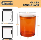 SHOWIN Thick Candle Jars for Making Candles 12 Pcs, 7 OZ Empty Jars - Image 6