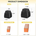 BALEINE 16 Pack Silicone Chair Leg Floor Protectors, Stool Leg Protectors Cap - Image 4