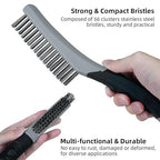 7 PCS Wire Brush Set, Brass Wire Brush and Stiff Bristle Metal Brush - Image 4