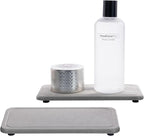 2 Pcs Water Absorbing Stone Trays, Kitchen/Bathroom Sink Soap Dish, Diatomite by NiuYichee