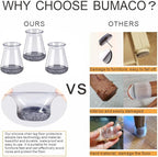 BUMACO Chair Leg Floor Protectors Chair Leg Protectors - Image 5