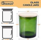 14 OZ Thick Candle Jars for Making Candles 12 Pcs, 3 Wick Empty Jars - Image 6