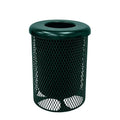 Coated Outdoor Furniture 32-Gallon Heavy-Duty Expanded Metal Round Trash by CoatedOutdoorFurniture