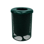 Coated Outdoor Furniture 32-Gallon Heavy-Duty Expanded Metal Round Trash by CoatedOutdoorFurniture