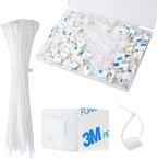 Strong Back-Glue Self Adhesive Cable Zip Tie Mounts Kit by CZXNBI