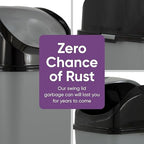Superio Small 2.5 Gallon Plastic Trash Can - Image 4