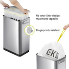 EKO Deluxe Mirage-T 50 Liter / 13.2 Gallon Touchless Rectangular Motion Sensor - Image 5