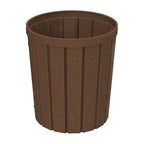 42 Gallon Slated Circle 100% Recycled Plastic Commercial Outdoor or Indoor - Image 4