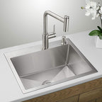 24x18 Inch Kitchen Sink Drop In, Premium T-304 Grade Stainless Steel Sink - Image 2