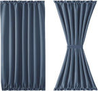 DWCN French Door Curtains – Rod Pocket Thermal Blackout Curtain - Image 7