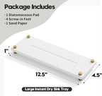 Water Absorbing Stone Sink Caddy Kitchen Sink Organizer Tray, Diatomite - Image 7