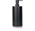 Matte Black Shampoo Dispenser Modern Refillable Pump Bottle by IndecorHome