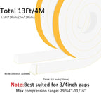 Weather Stripping Door Seal Strip, Strong Adhesive Doors and Windows Insulation - Image 5