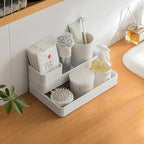 RAUVOLFIA Plastic Stackable Office Desk Drawer Organizers, Small Makeup Vanity - Image 7