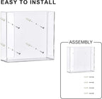 Amazing Abby Acrylic Glove Box Holder, Wall-Mounted Glove Dispenser, Floating - Image 6
