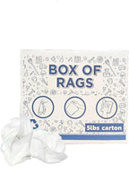 Recycled White Sheeting Cleaning Rags – Lint Free White Cotton Cloths - Image 2