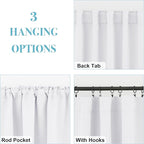RYB HOME Half Blackout Curtains - Image 4