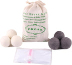 Wool Dryer Balls by FHQSX 6-Pack, XL Premium Reusable Natural Fabric Softener by FHQSX