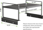 Adjustable Fridge Top Storage Rack, 12.4"-23.62" Expandable Organizer Shelf - Image 2