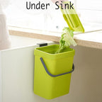LALASTAR Small Plastic Trash Can, Hanging Small Trash Can - Image 3