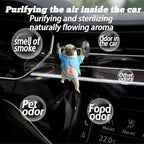 8PCS cute Pug acrylic car vent diffuser, 2D prank Havana cigar car diffuser - Image 3