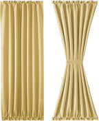 DWCN French Door Curtains – Rod Pocket Thermal Blackout Curtain - Image 7