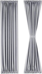 DWCN French Door Curtains – Rod Pocket Thermal Blackout Curtain - Image 7